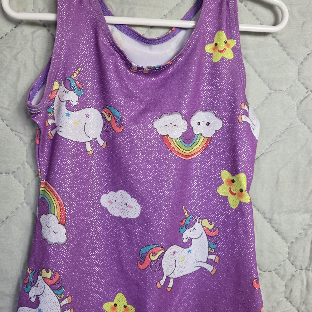 Gymnastics Leotard UNICORN Whimsical Dream DANCE  Sz XS - Picture 4 of 6